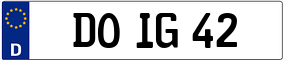 Truck License Plate